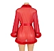 Halat Eross Mink Fur Trim XS/S Rosu