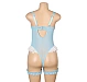 Body Eross Lace Ruffled S Albastru