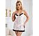 Babydoll Eross Lace Ruffled M Alb