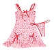 Babydoll Eross Heart Print S Roz
