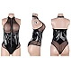 Body Eross Sexy Halter Zipper L Negru