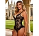 Body Eross Daring Cut Lace M Negru