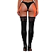 Ciorapi Eross Lace Trim XS/M Negru