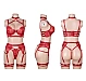Set Eross Floral Embroidery M Rosu