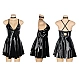 Rochie Eross Wet Look S Negru