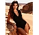 Body Eross Deep V Neck L Negru