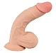 Dildo Movable Skin 19cm Natural